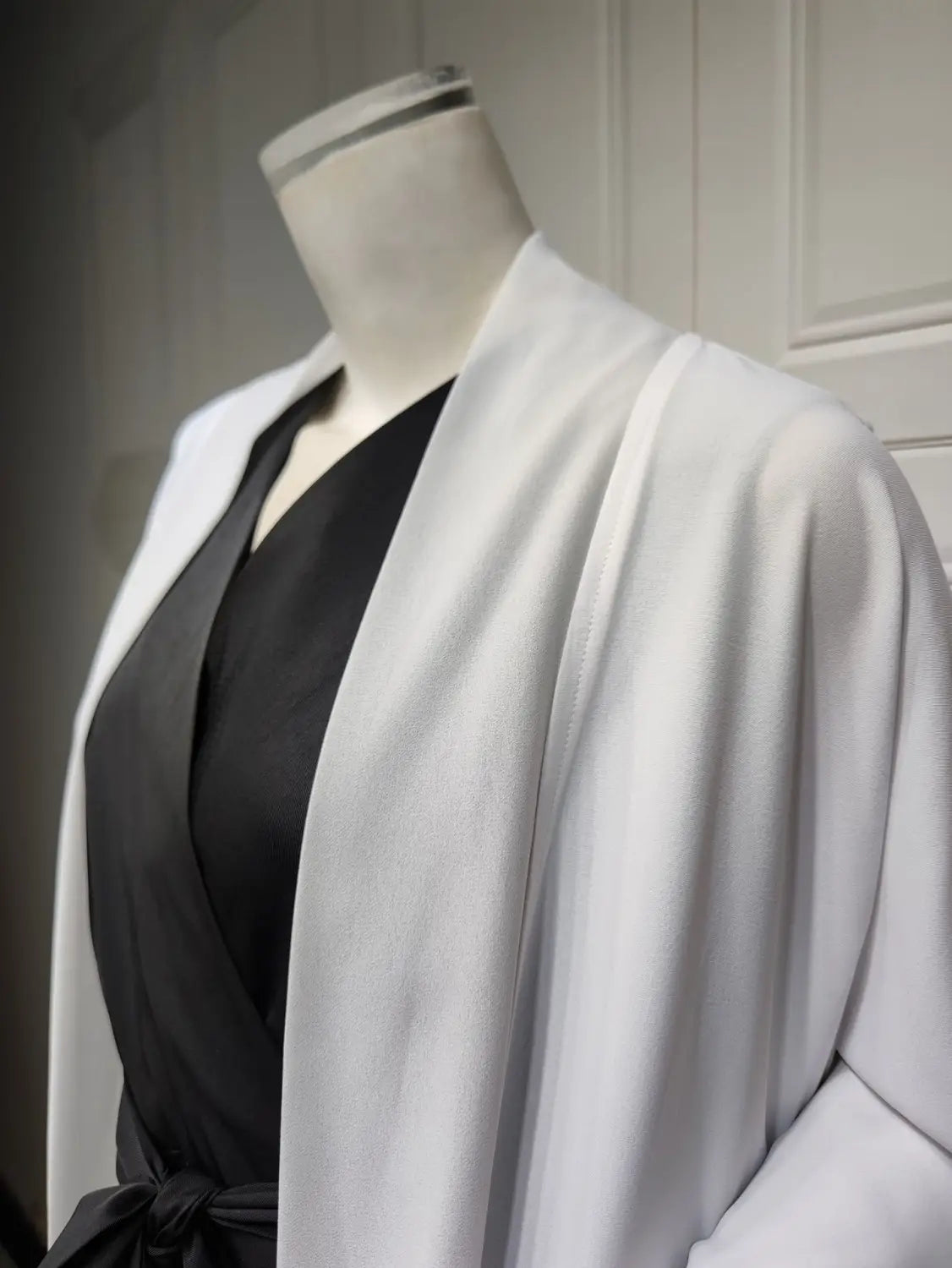 Cardigan musulman en mousseline de soie patchwork