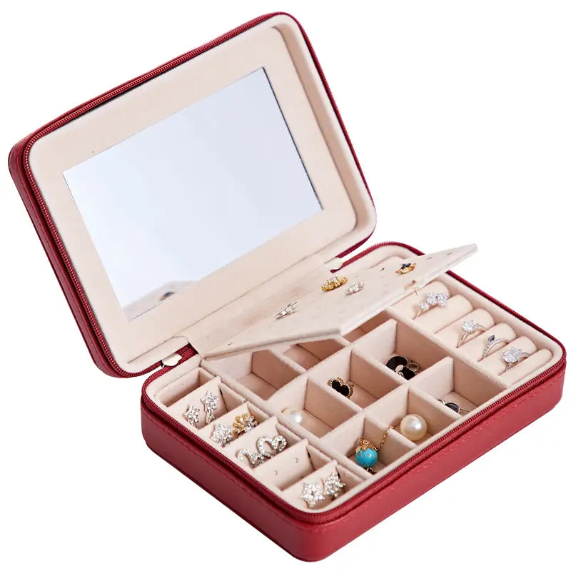 Boîte de rangement multifonctionnelle pour bijoux, boucles d'oreilles, bagues