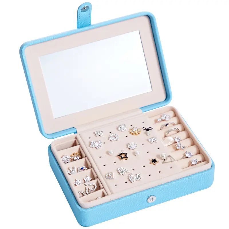 Boîte de rangement multifonctionnelle pour bijoux, boucles d'oreilles, bagues
