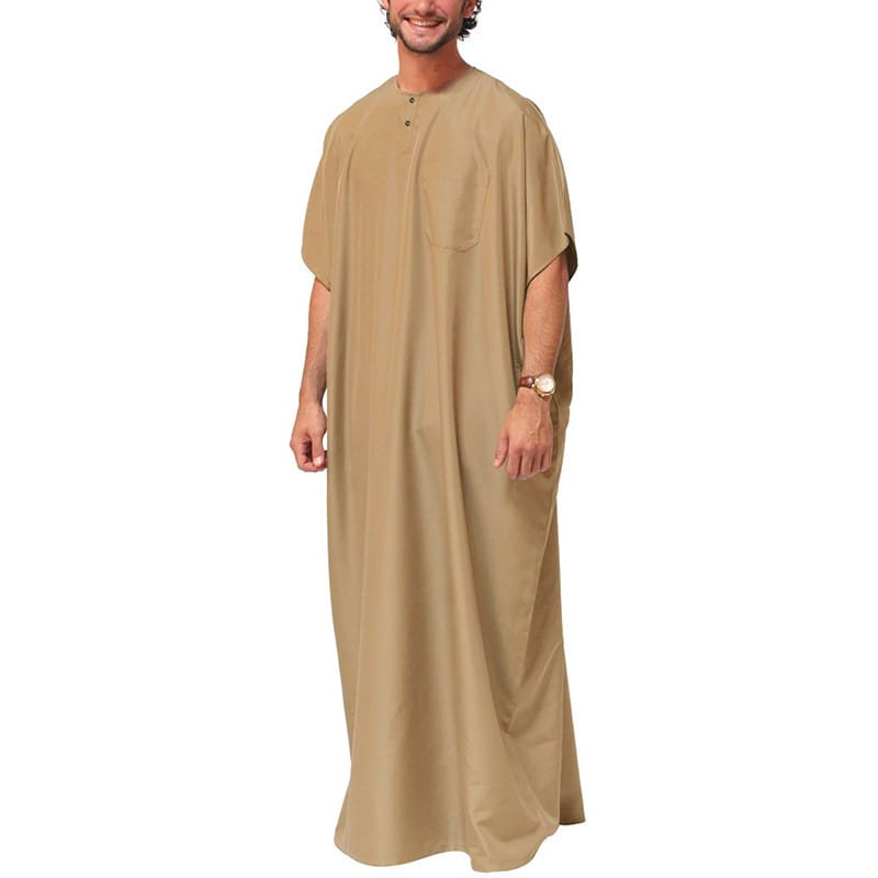 Chemise de smoking pour homme malaisien, robe musulmane