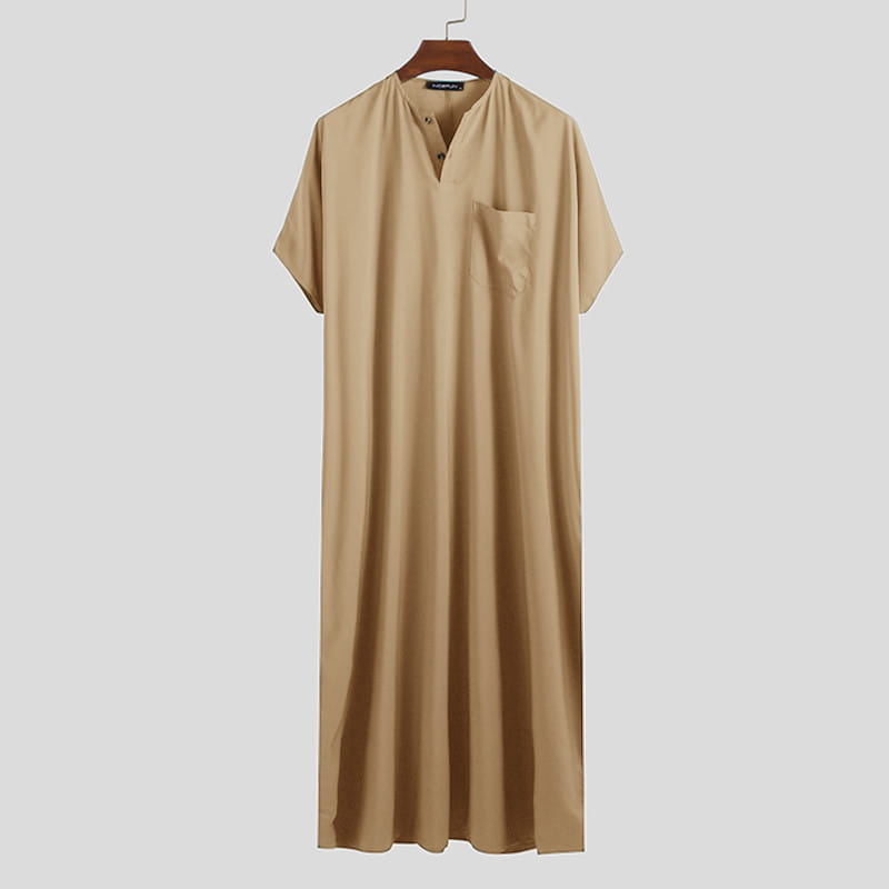 Chemise de smoking pour homme malaisien, robe musulmane