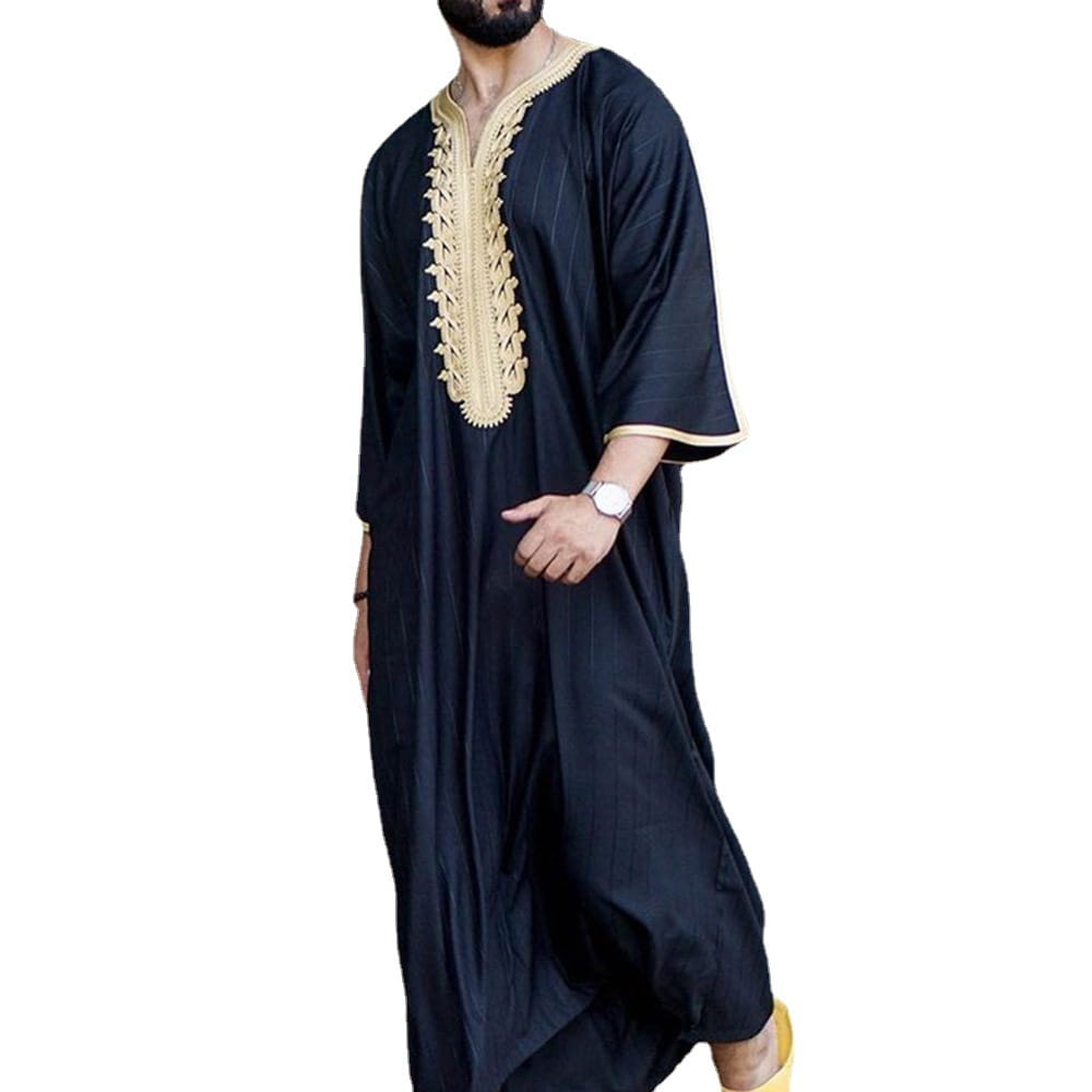 Chemise de style national pour jeunes, début du printemps, en coton et lin, ample, décontractée, col en V, couleur unie