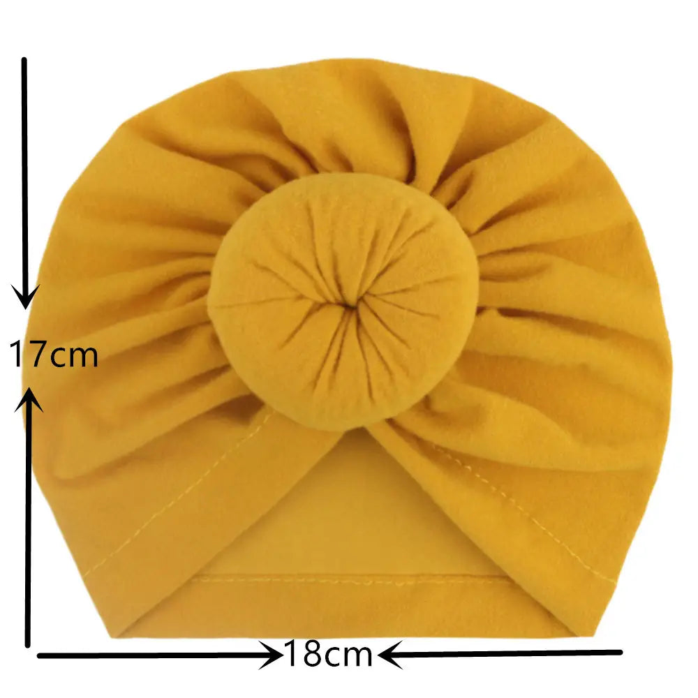Bonnet turban pour enfant, bonnet indien noué pour bébé