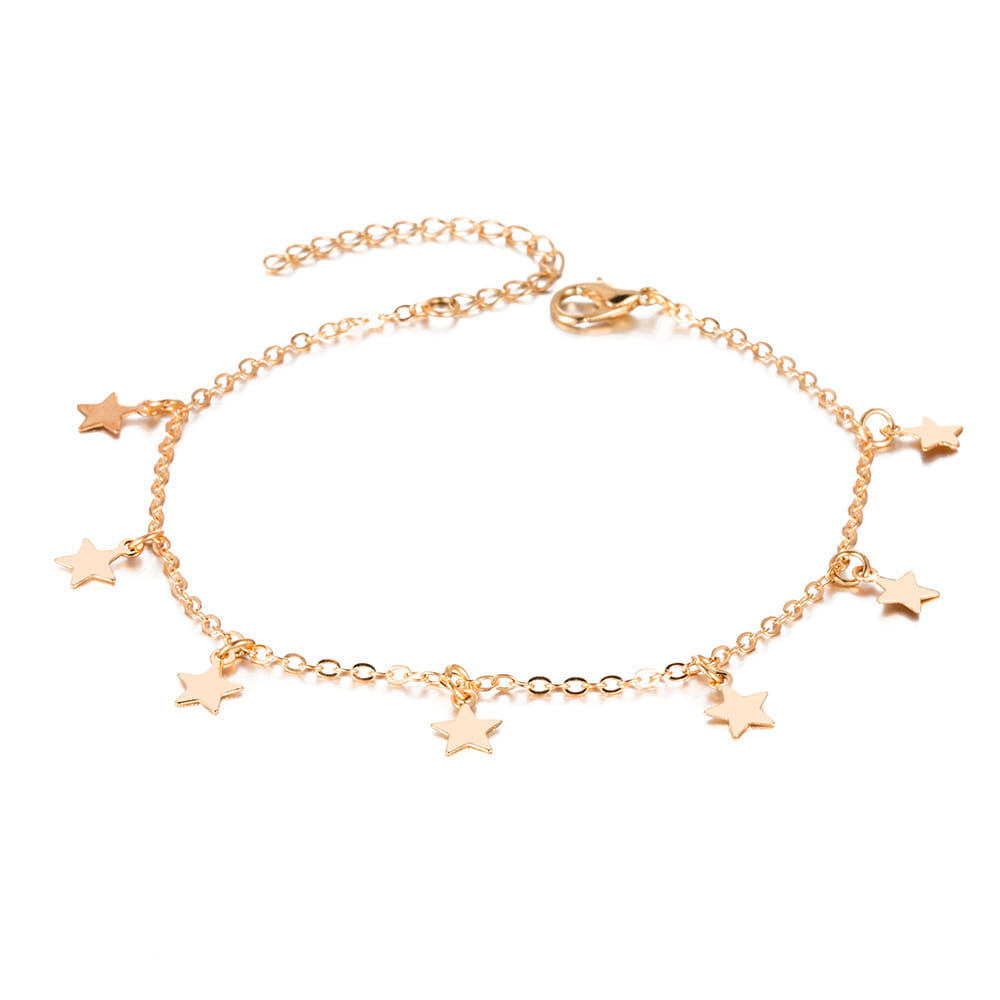 Bijoux de cheville tendance en forme d'étoile simple