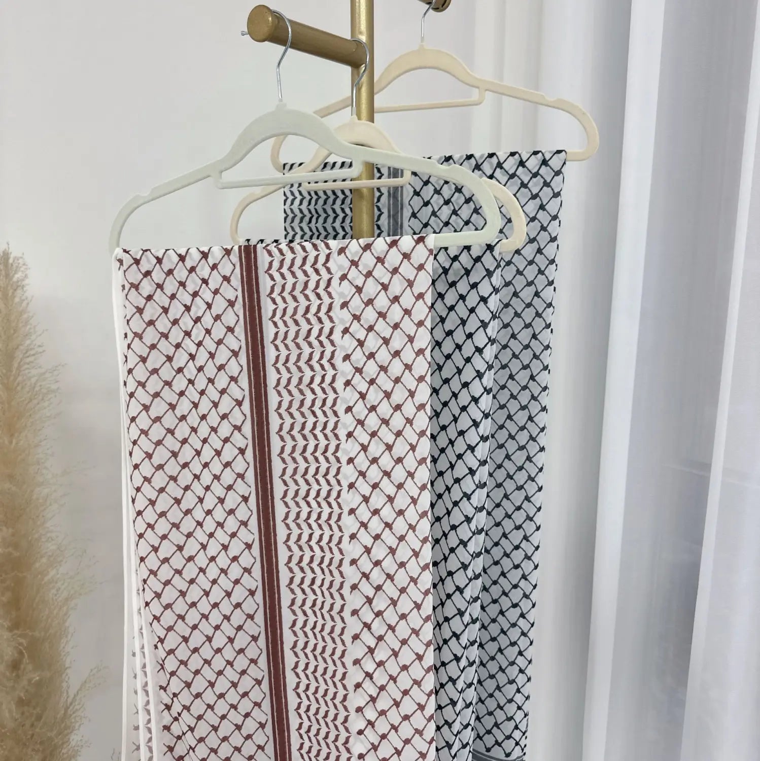 Foulard turban turc en mousseline de soie imprimée et polyester