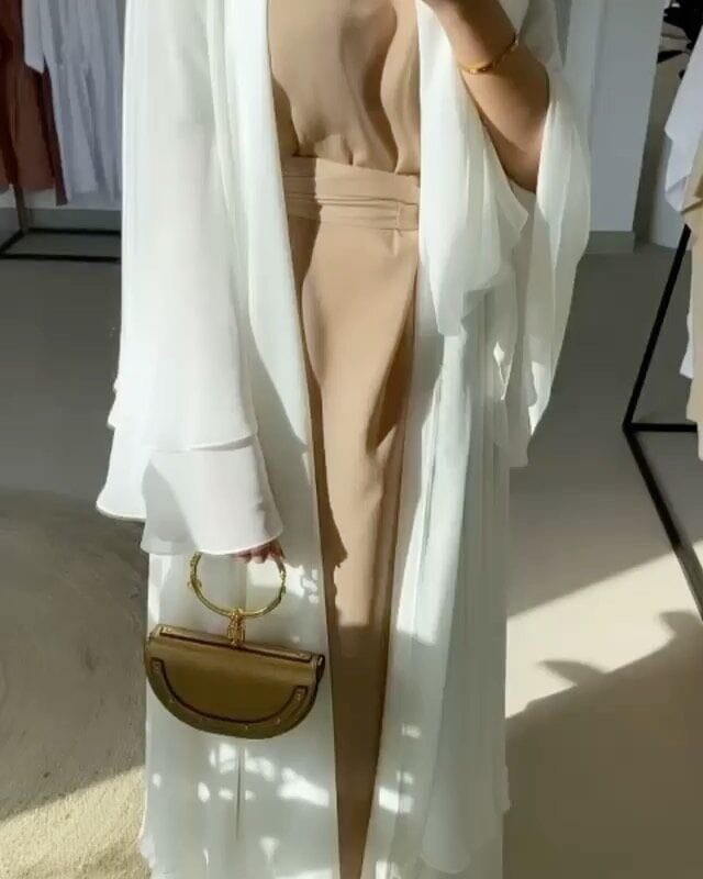 Dernières Abayas Musulmanes Mode Douces et Élégantes Grandes