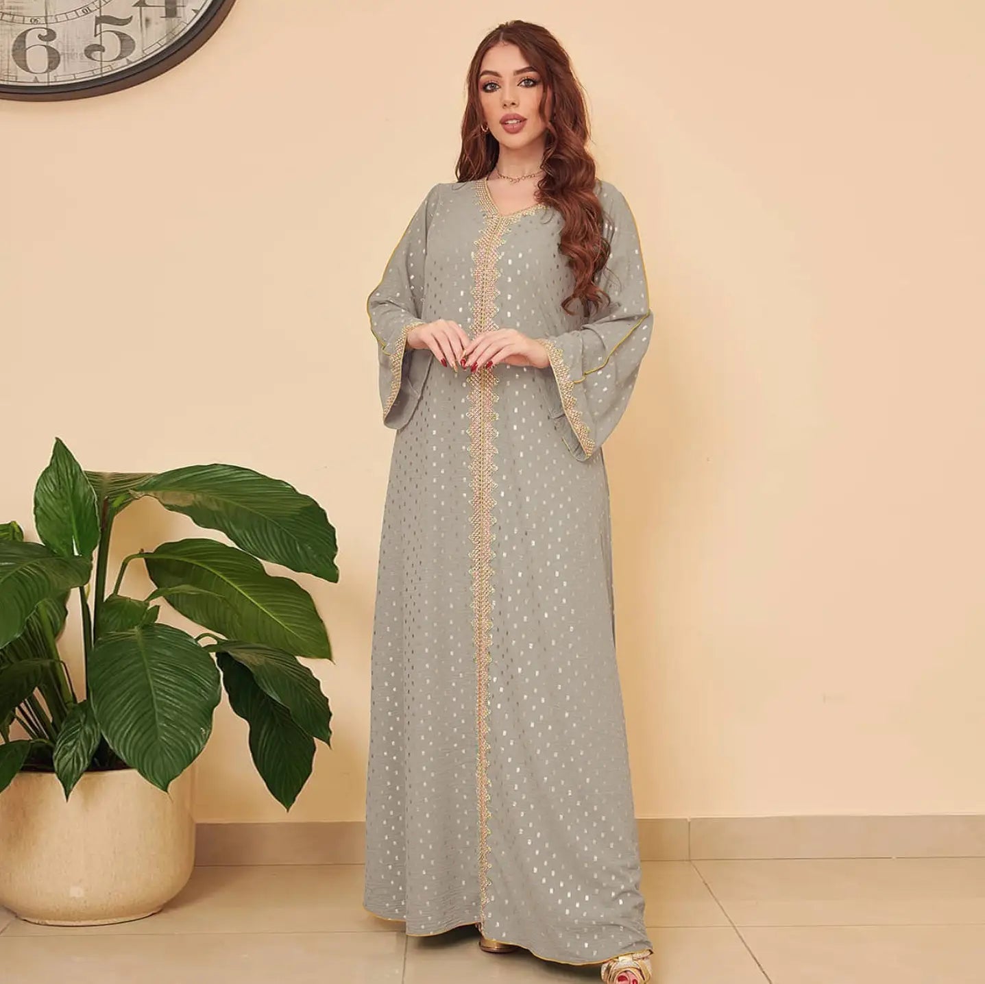 Robe d'été musulmane bronzante de Dubaï