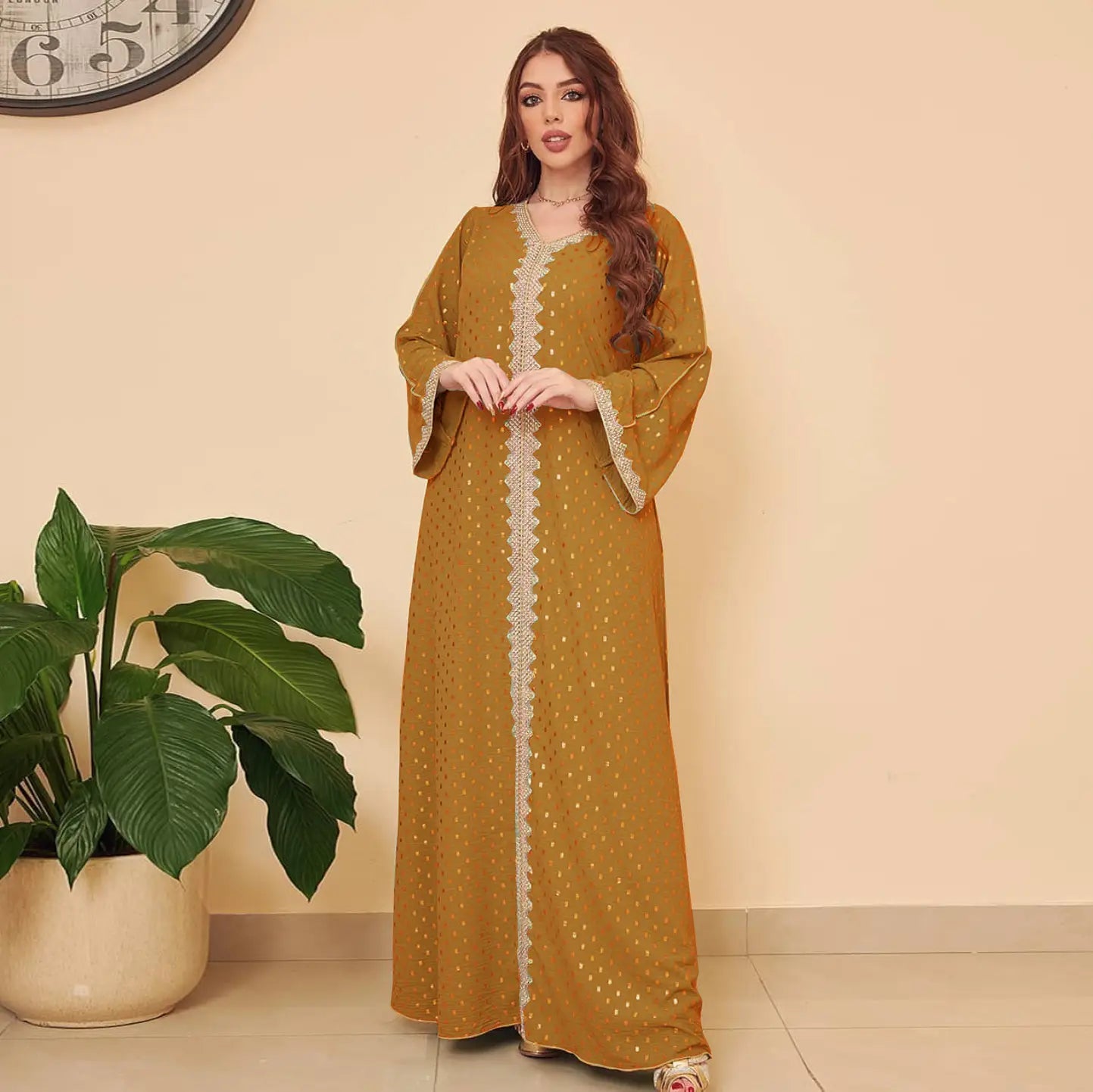 Robe d'été musulmane bronzante de Dubaï