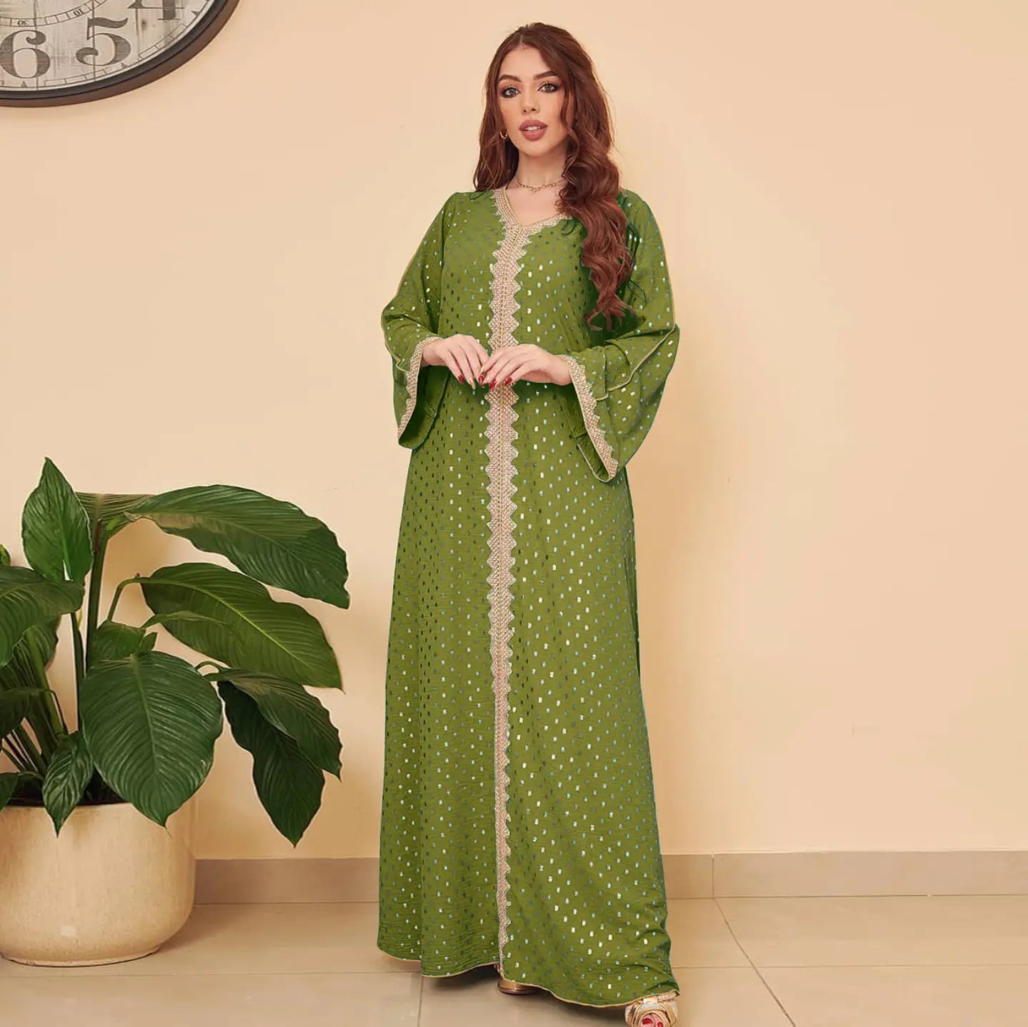 Robe d'été musulmane bronzante de Dubaï