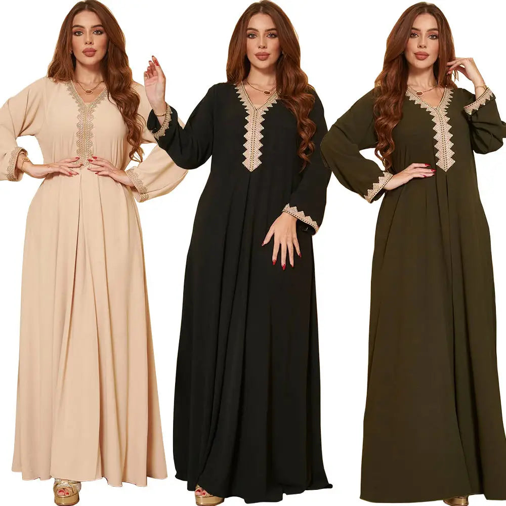 Robe trapèze pour femmes musulmanes du Moyen-Orient