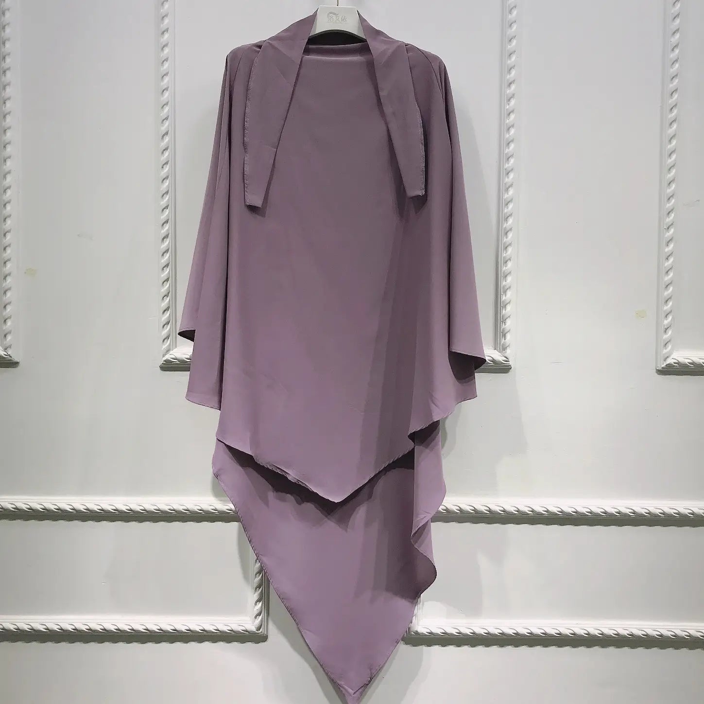 Costume de prière Eid Mubarak pour femme, turban islamique