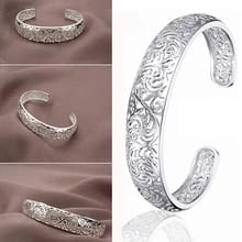 Bracelet creux tourbillonnant