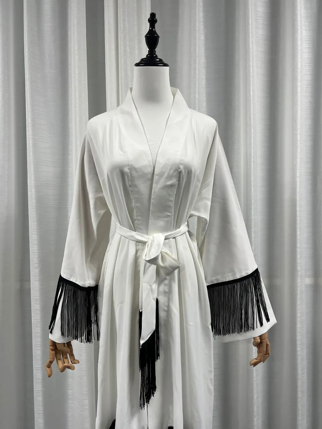 Vêtements ethniques arabes de Dubaï, Moyen-Orient, Abaya, manteau, robe à franges