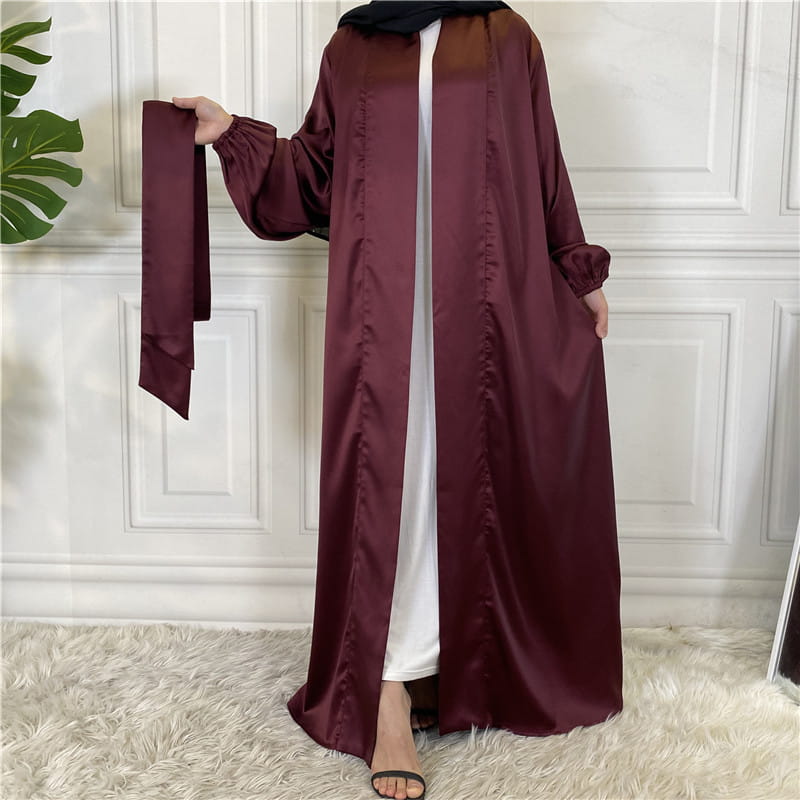 Robe cardigan musulmane à la mode
