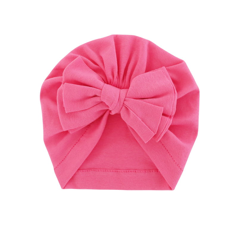 Bonnet à capuche avec nœud papillon, turban enveloppé, chapeau de couleur unie