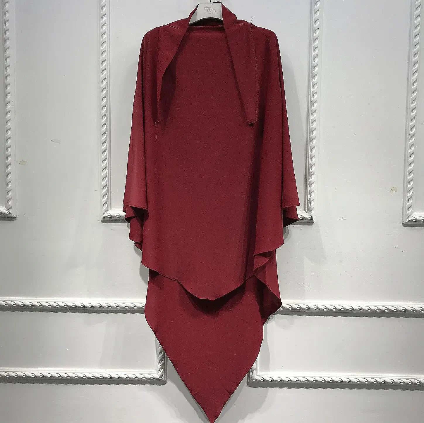 Costume de prière pour femme Eid Mubarak, turban islamique