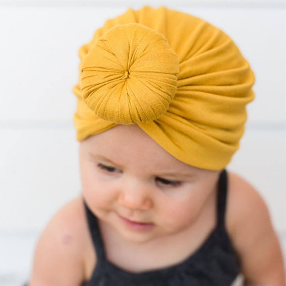 Bonnet turban pour enfant, bonnet indien noué pour bébé