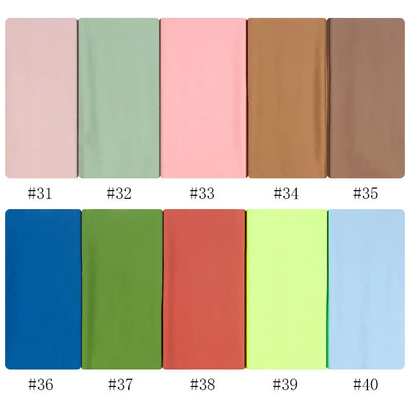 70x180cm Monochrome Pearl Chiffon Hijab Sjaal - 40