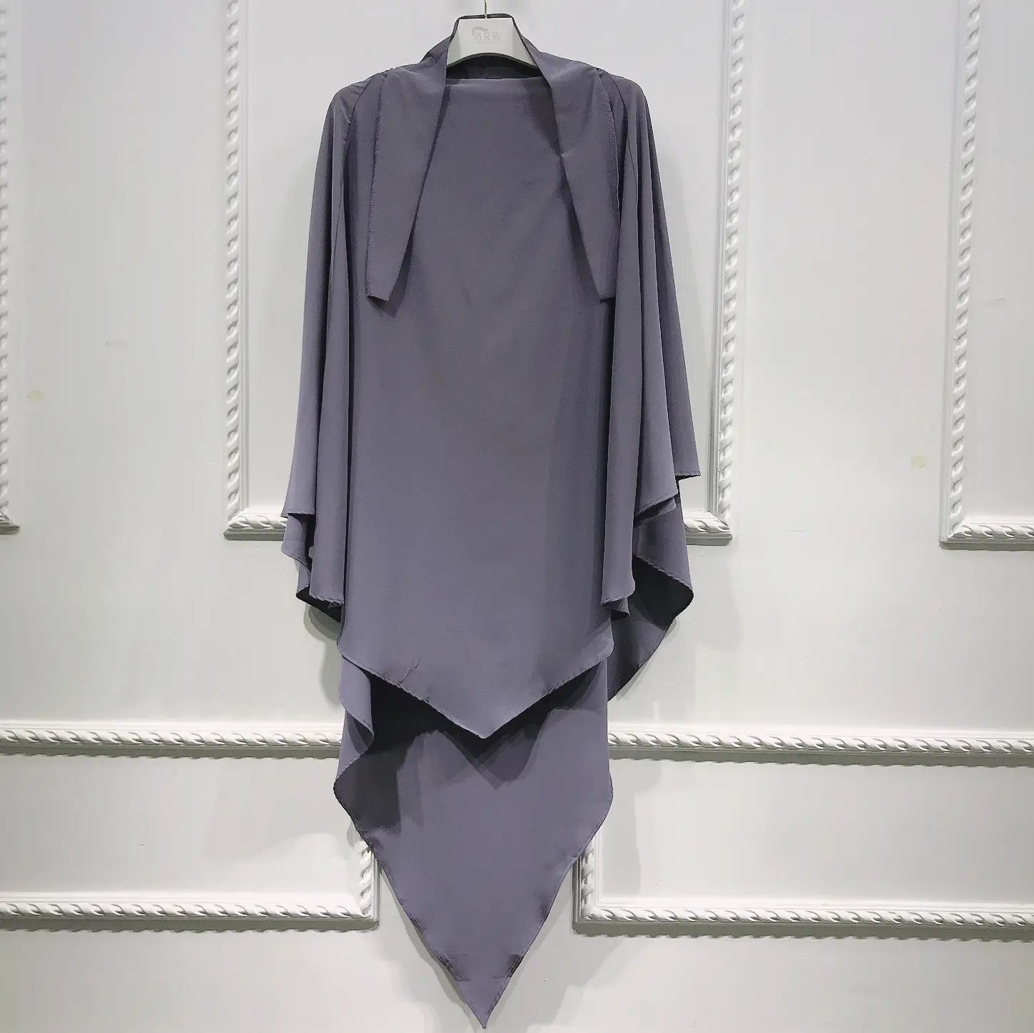 Costume de prière Eid Mubarak pour femme, turban islamique