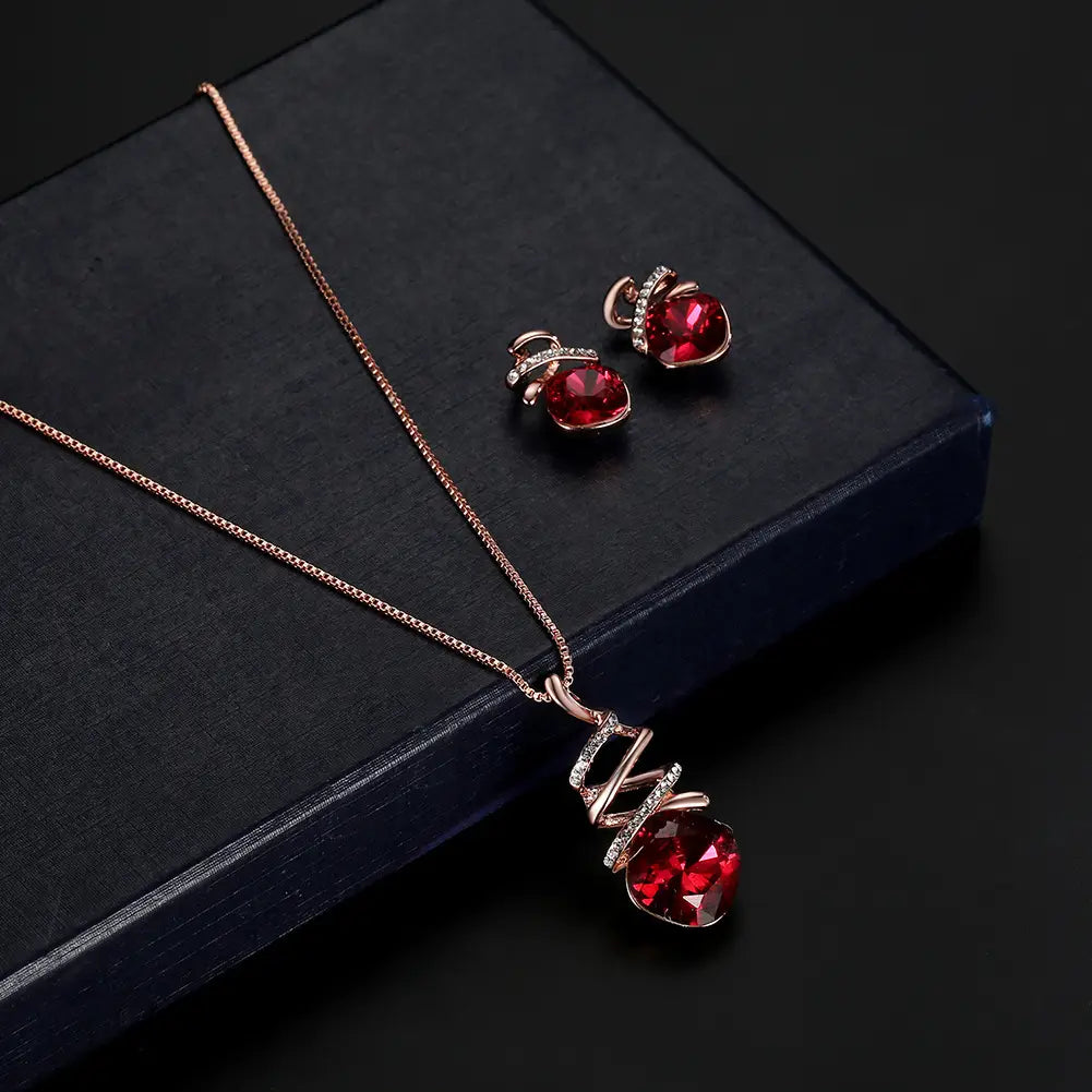 Ensemble de bijoux de mariée, collier, boucles d'oreilles, ensemble de bijoux fantaisie