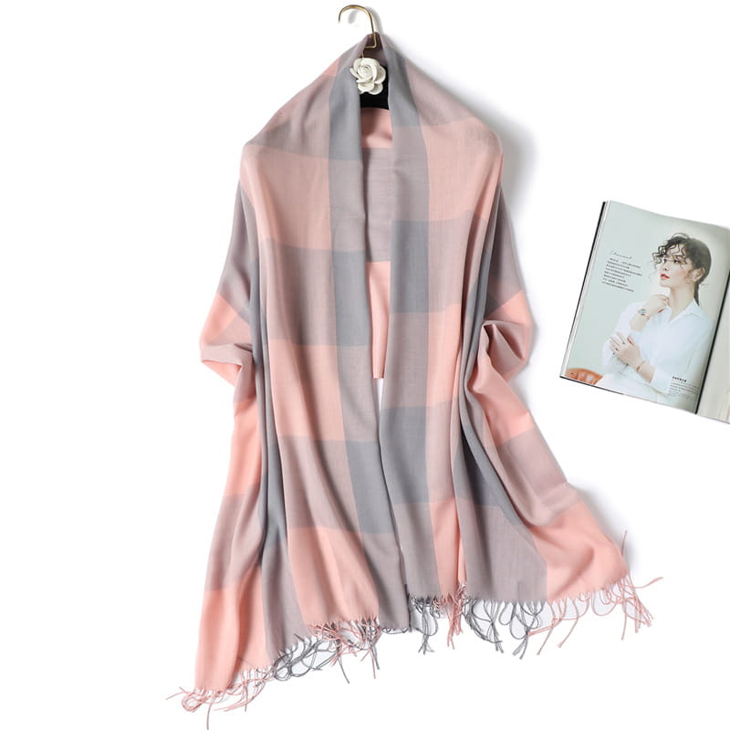 Foulard turban décoratif polyvalent à franges fines et tendance
