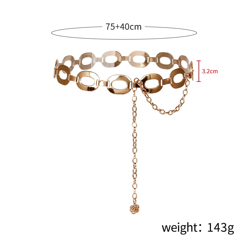 Bijoux d'été Chaîne de taille Bijoux en métal