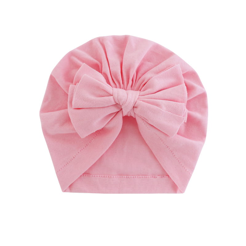Bonnet à capuche avec nœud papillon, turban enveloppé, chapeau de couleur unie