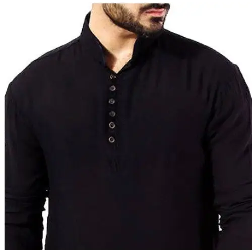 Arab Style Fashion Simple Long Men’s Shirt Muslim Robe