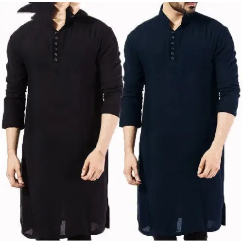 Arab Style Fashion Simple Long Men’s Shirt Muslim Robe