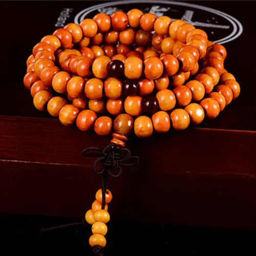 Beaded Knot black ebony Men Bracelets Bangles - Brown