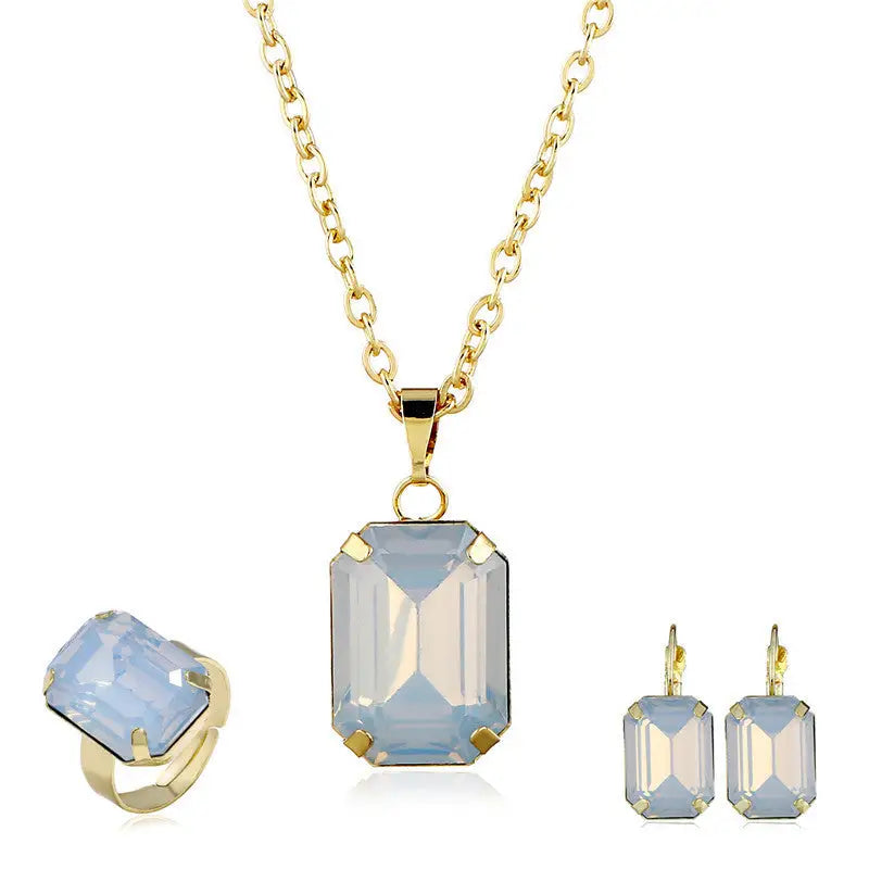 Bridal jewelry European and American jewelry set - Protein