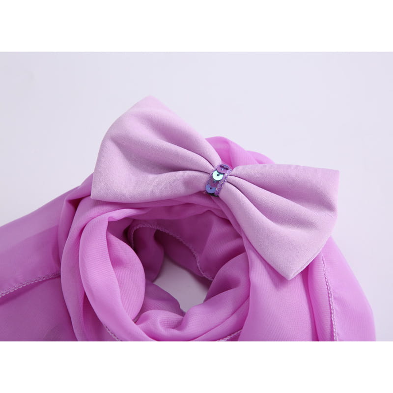 Ensemble robe turban et nœud papillon pour fille