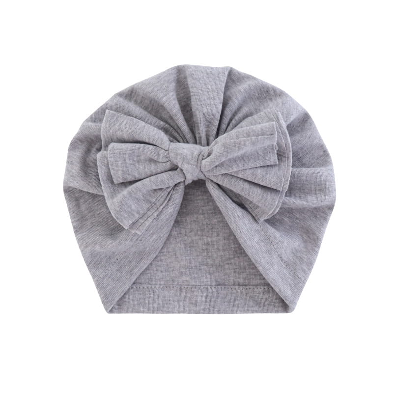 Bonnet à capuche avec nœud papillon, turban enveloppé, chapeau de couleur unie