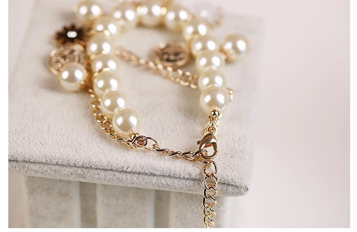 Bijoux Bracelet Fleur Perle