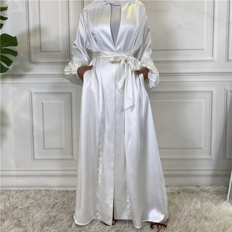 Robe cardigan musulmane à la mode