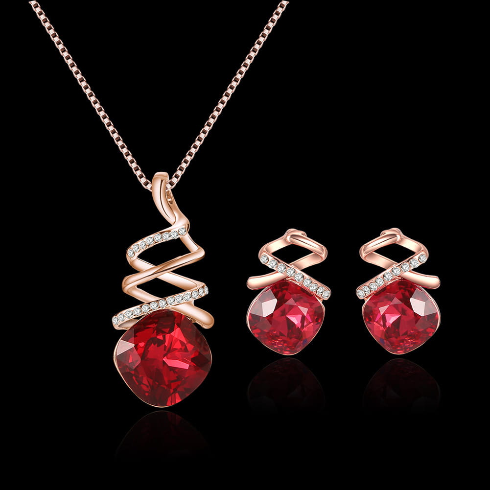Ensemble de bijoux de mariée, collier, boucles d'oreilles, ensemble de bijoux fantaisie