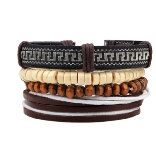 Fashion Beaded Leather Bracelets And Bracelets - 16