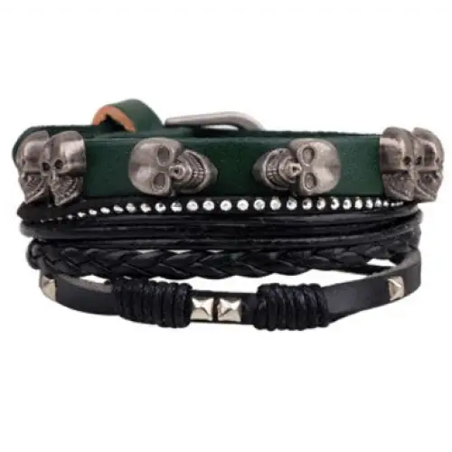 Fashion Beaded Leather Bracelets And Bracelets - 17