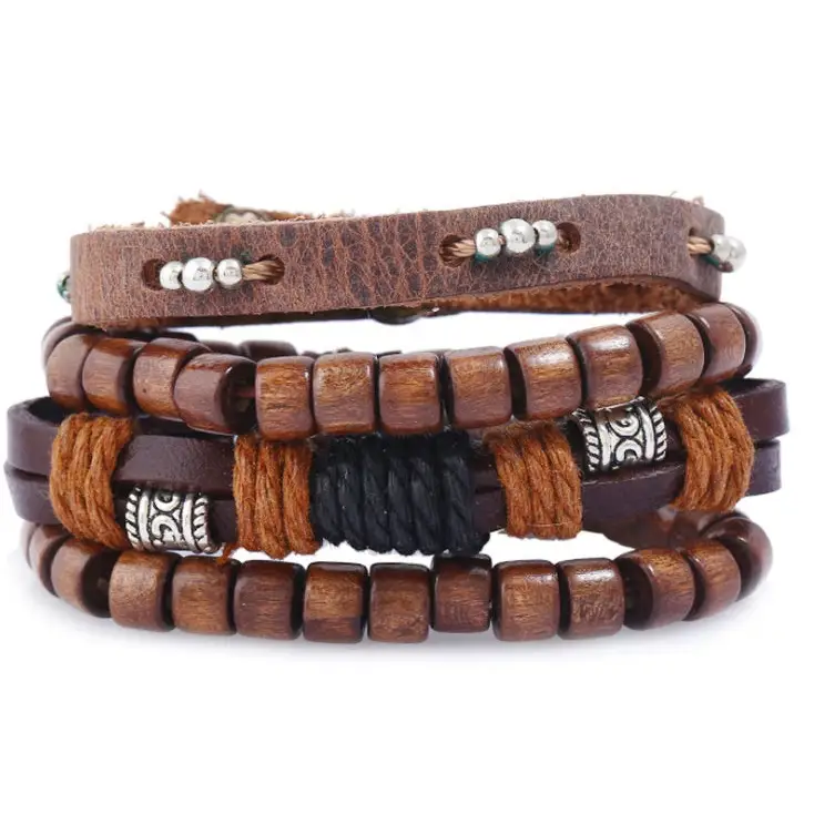 Fashion Beaded Leather Bracelets And Bracelets - 19 style