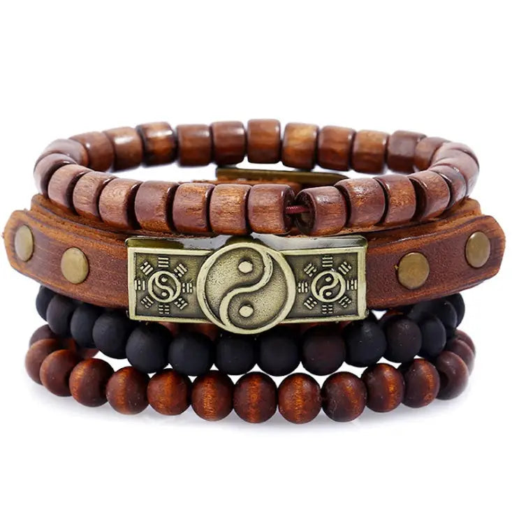 Fashion Beaded Leather Bracelets And Bracelets - 22 style