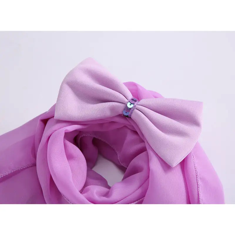 Girl’s Dress Turban Bowknot Set