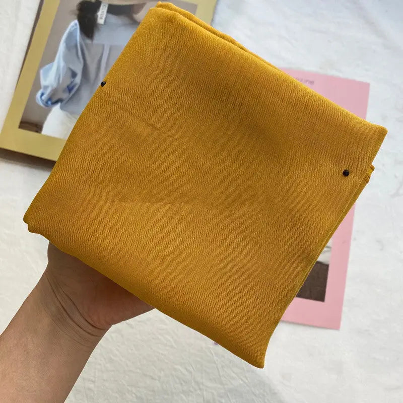 Gypsophila solid color cotton monochrome turban - Yellow
