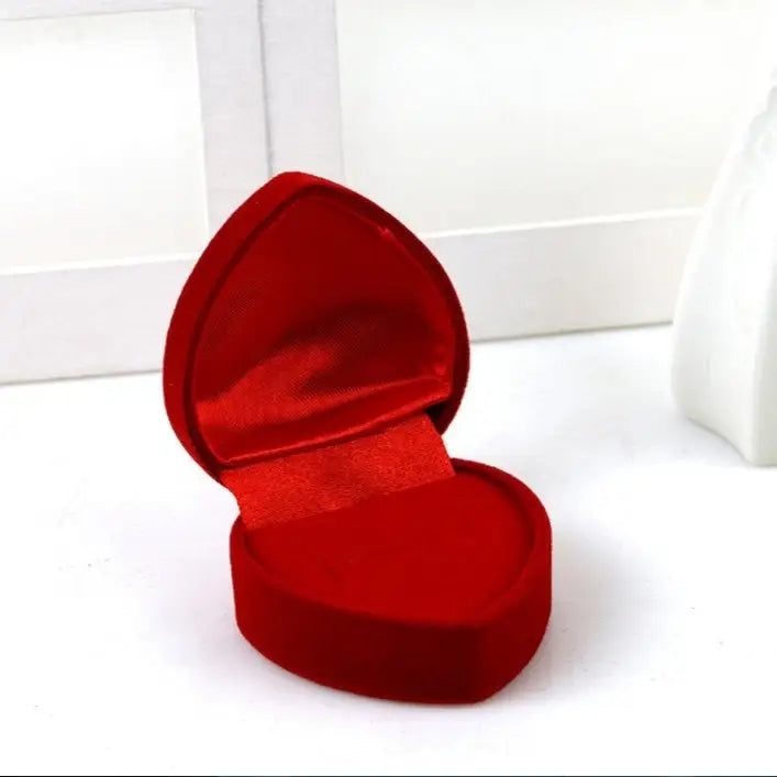 Jewelry Box Jewelry Box Flannelette Ring Box - Red base