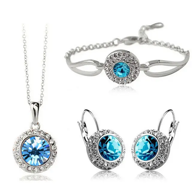 Jewelry Set - Silver Ocean Blue