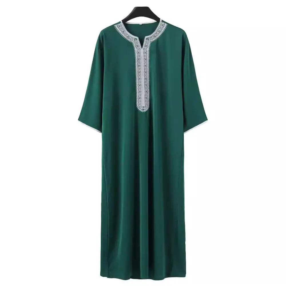 Middle East Arab Robe Men Muslim - Groen / L