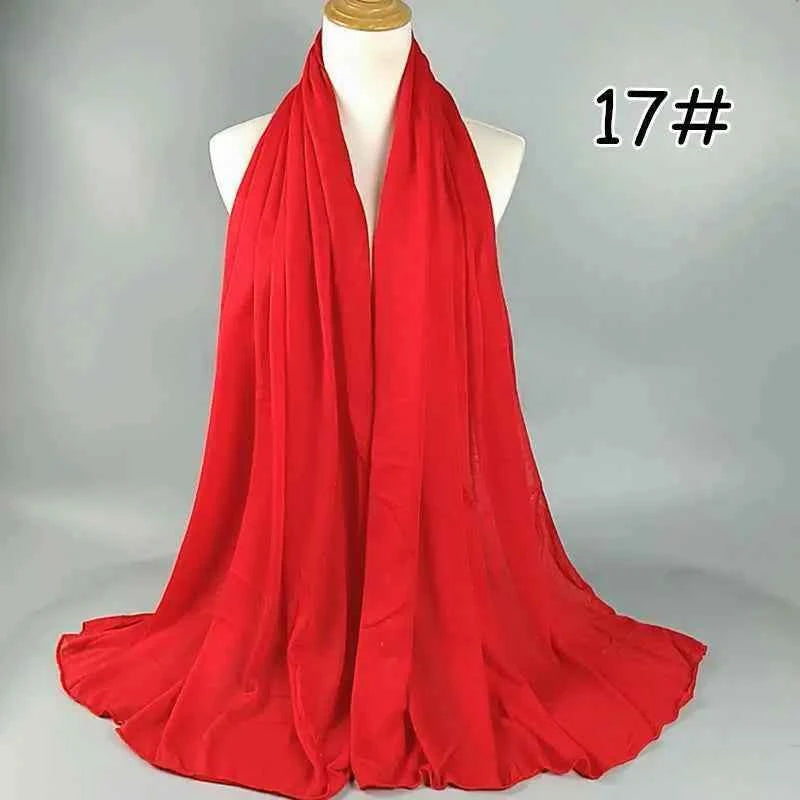 Moslim Chiffon Hijab 180×80 cm – Licht & Ademend Hoofddoek voor Islam