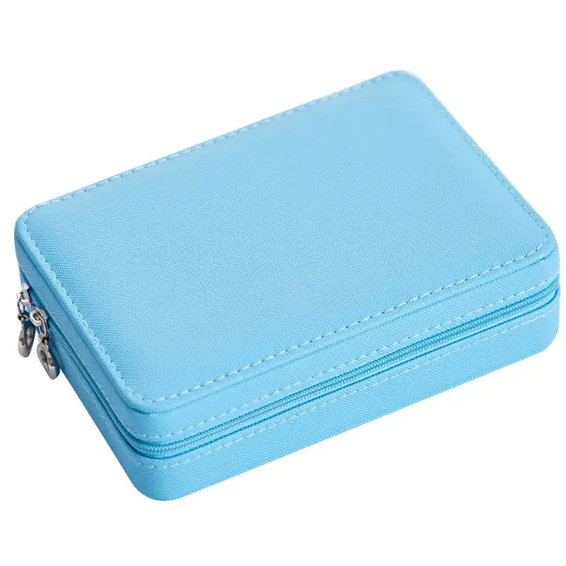 Multifunctional Jewelry Storage Box For Earrings Earrings Rings - Blue / A