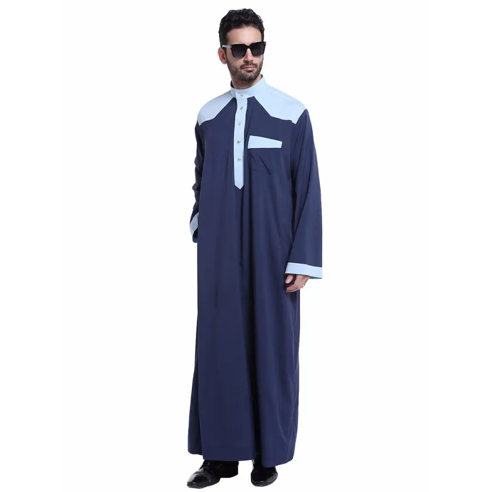 Muslim Arab Middle East Men’s Robe - Blue / S