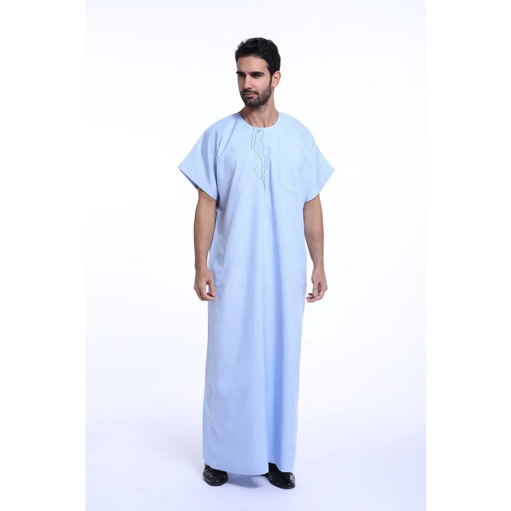 Muslim Arab Middle Eastern Men’s Robe - Blue / M
