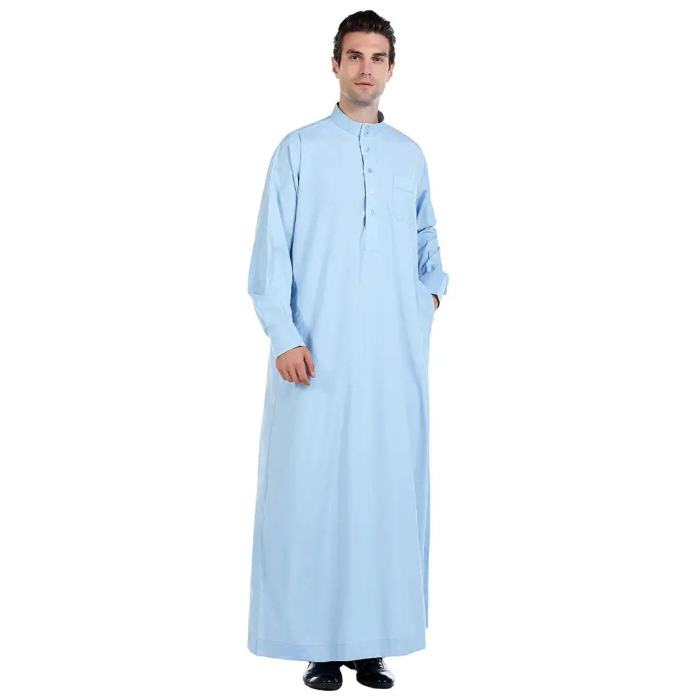 Muslim Arab Middle Eastern Men’s Robe - Hemels Blauw / S